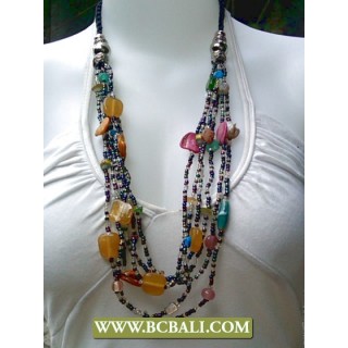 Bcbali Design Necklace Multi Strand Beaded